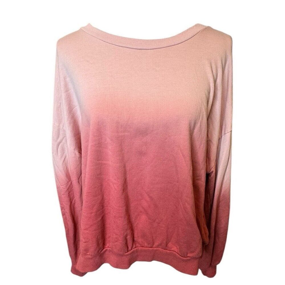 Young Fabulous & Broke Crewneck Pullover Bishop Sleeve Tie Dye Sweatshirt Sz L